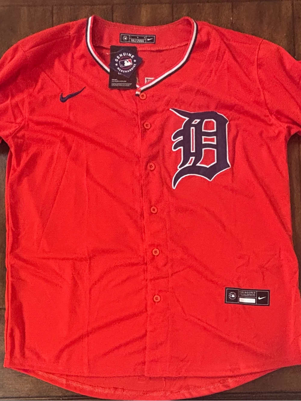 Detroit Tigers Riley Greene Adult Large (Orange) Alternate Jersey NWT